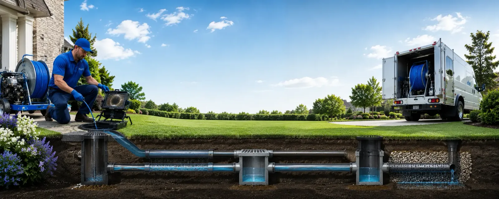 Outdoor drain cleaning information for Highspire, PA